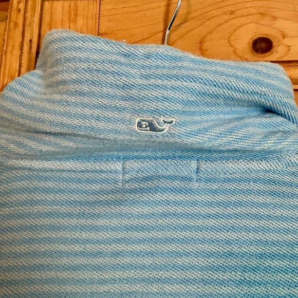 Vineyard Vines Women’s Light Blue Zip-Up 100% Cotton Size Medium - Picture 7 of 9